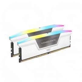 Corsair Vengeance RGB 32GB Kit (2 x 16GB), DDR5, 6000MHz (PC5-48000), CL36, 1.25V, XMP 3.0, PMIC, DIMM Memory, White