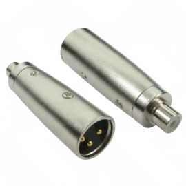 RCA (F) to XLR (M) Adapter - Gold Pins