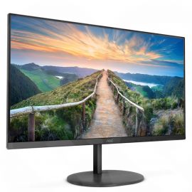 AOC U27V4EA 27 Inch 4K UHD Monitor, 60Hz, 4ms, IPS, Adaptive Sync, Speakers, FlickerFree (3840x2160 @ 60Hz, 350cd/m², HDMI 2.0 x 2, DisplayPort 1.2 x 1), black