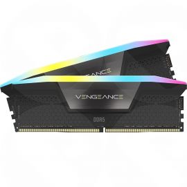  CORSAIR VENGEANCE RGB DDR5 RAM 32GB (2x16GB) 6400MHz CL36-48-48-104 1.35V Intel XMP Desktop Computer Memory - Black (CMH32GX5M2B6400C36)