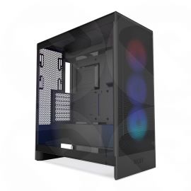 NZXT H7 Flow RGB (2024) Mid Tower Tempered Glass PC Gaming Case Black