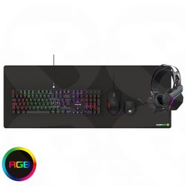 Pulse 4-in-1 Mechanical Keyboard Mouse Headset Mouse Pad Combo Kit