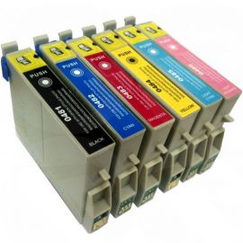 Compatible Ink Cartridge Set, T481 - T486, 6 Inks for Stylus Photo R200, R220