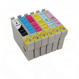 Compatible Ink Bundle of 6 Cartridges (T0801-T0806) for P50/R285/R265/R360/RX560