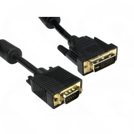 Video Cable DVI-A to SVGA 24+5 Male Pin To 15 Pin VGA Male 2M