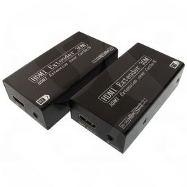 HDMI EXTENDER BY CAT5/6 Cables, Extend HDMI HDTV display up to 30 meters HD-EX300A