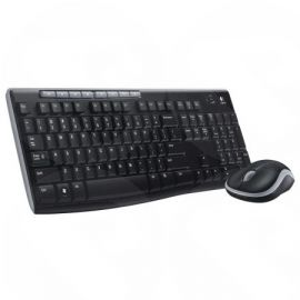 Logitech MK270 Wireless Keyboard and Mouse Desktop Kit, USB, Spill Resistant