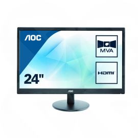 AOC M2470SWH 23.6" HDMI Full HD(1080P) 1920 x 1080, MVA LED Monitor with Speakers