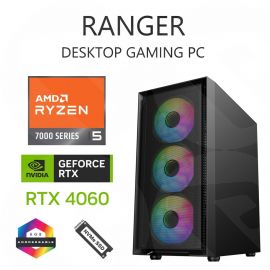 RANGER Gaming Desktop PC System (Ryzen 5 7600 / GeForce RTX 4060)