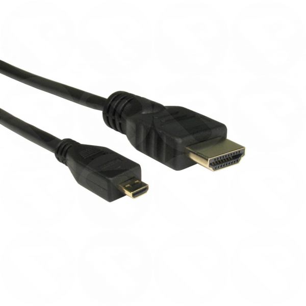 1.0m HDMI TO Micro HDMI D Cable 1.4V Black Gold Connector CDLHD4 MICRO 010