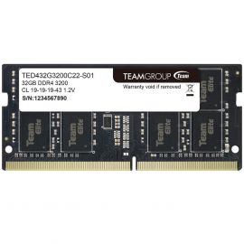 Team Elite 32GB, DDR4, 3200MHz (PC4-25600), CL22, SODIMM Memory