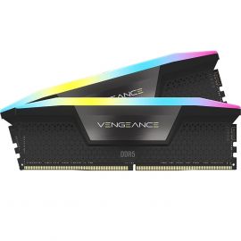  CORSAIR VENGEANCE RGB DDR5 RAM 32GB (2x16GB) 6400MHz CL36-48-48-104 1.35V Intel XMP Desktop Computer Memory - Black (CMH32GX5M2B6400C36)