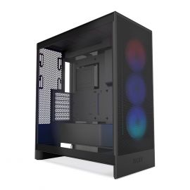 NZXT H7 Flow RGB (2024) Mid Tower Tempered Glass PC Gaming Case Black